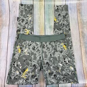 Kari Traa Base Layer Pants Green Camo Size Medium Winter Long Johns